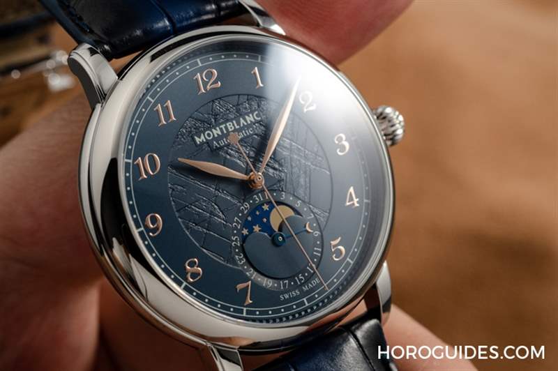 冰川紋藍(lán)面,暮色下的白朗峰頂印象|Montblanc明星傳承系列限量新作-復(fù)刻表