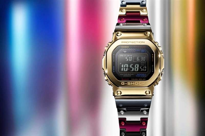 Casio全新G-Shock GMW-B5000TR-9登場|混色鈦合金鏈帶極搶鏡-復刻表