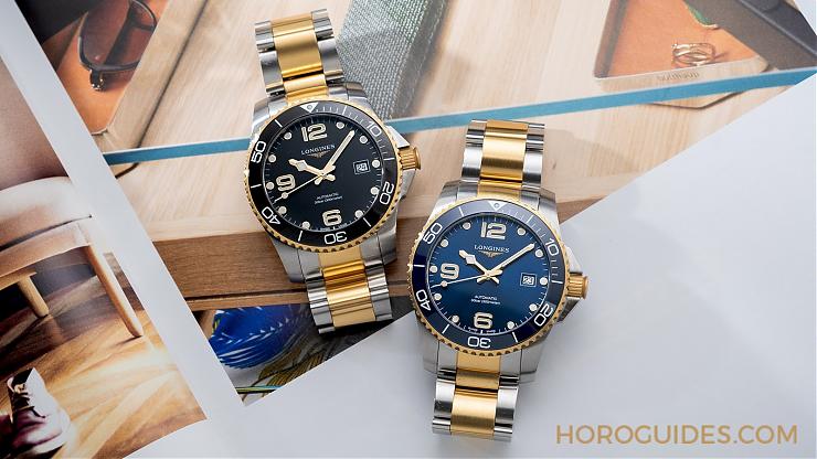 潛水表也要微奢華?2021浪琴深海征服者半金浪鬼-復刻表