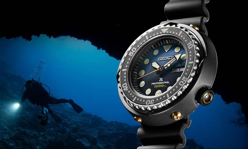 SEIKO Prospex深潛千米鮪魚罐頭,藍黑面盤新色|1986年石英潛水表35周年限量表-復刻表