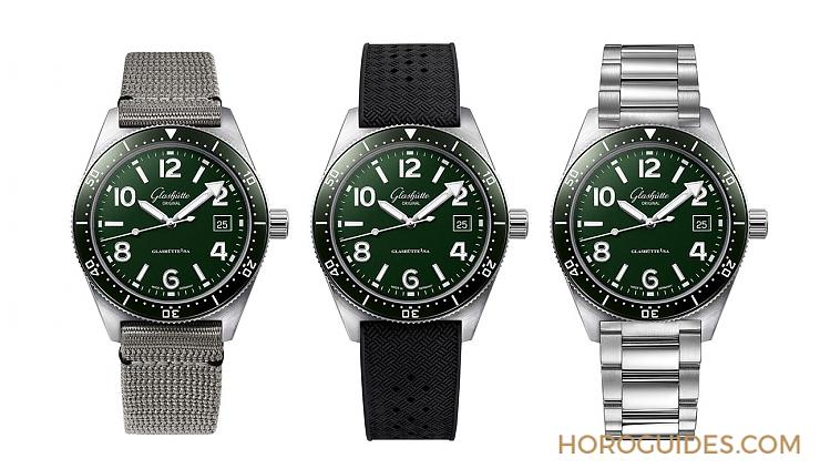 全新蘆葦綠面盤亮相,Glashütte Original SeaQ潛水表推出新色-復(fù)刻表