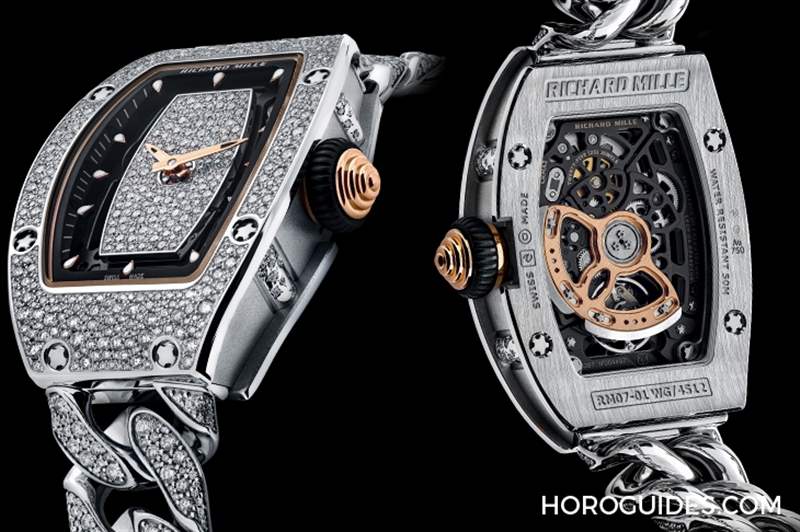 Richard Mille女表再添新作,RM07-01雪花鑲嵌鉆表-復刻表