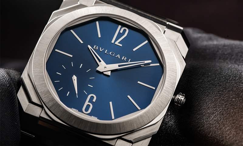 這樣的喀什米爾藍(lán)面,美絕了!BVLGARI Octo Finissimo超薄自動(dòng)上鏈精鋼腕表-復(fù)刻表