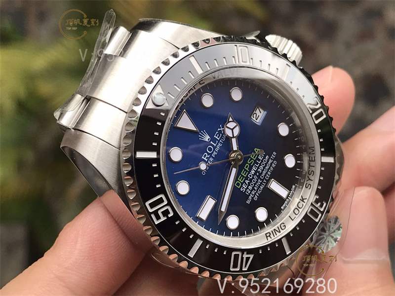 AR廠勞力士漸變藍鬼王v2版腕表復刻做工怎么樣對比n廠漸變鬼王-復刻表