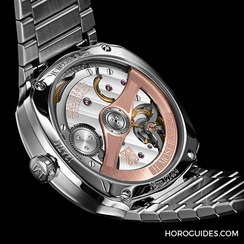 從煙熏綠開(kāi)始延伸|H. MOSER & CIE 運(yùn)動(dòng)表系列Streamliner首款大三針腕表-復(fù)刻表