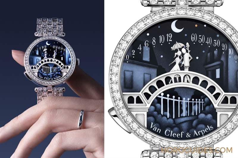 12點,巴黎戀人橋上見|梵克雅寶為男士打造Midnight Pont des Amoureux腕表-復刻表