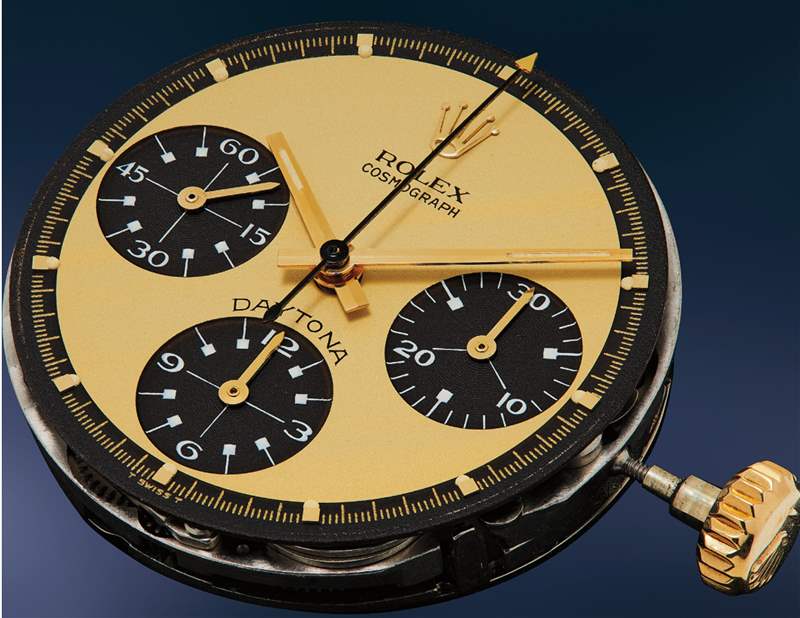 Rolex Paul Newman Daytona 6264(Source:Phillips) Rolex Paul Newman Daytona 6264將拍賣(mài)激罕檸檬面手表估值千萬(wàn)-復(fù)刻表