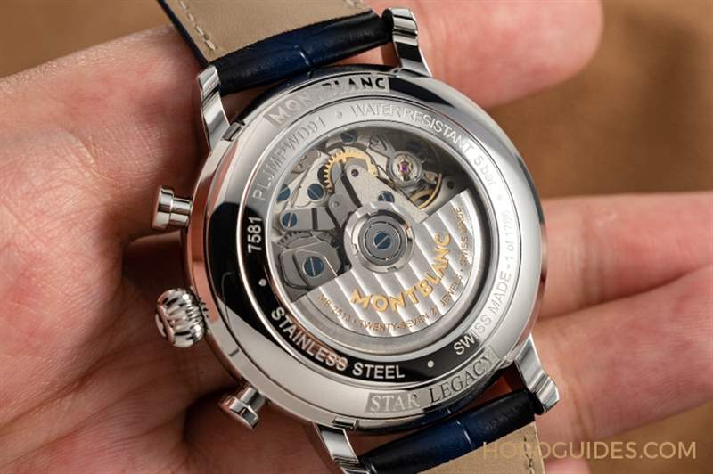 冰川紋藍(lán)面,暮色下的白朗峰頂印象|Montblanc明星傳承系列限量新作-復(fù)刻表