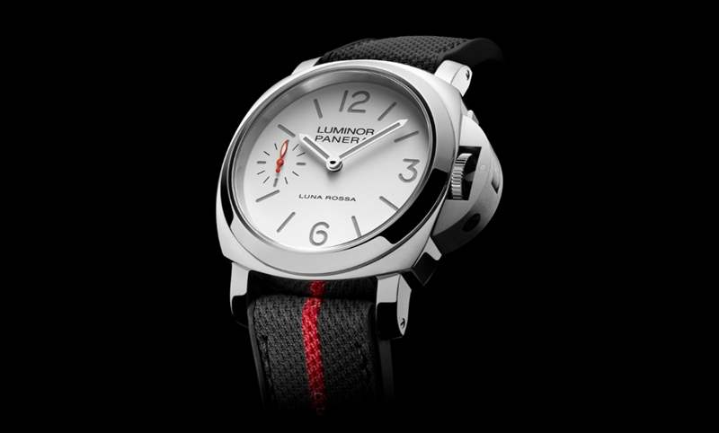 消光白表盤、紅色小秒針,純凈又搶眼|Panerai Luminor Luna Rossa腕表PAM01342-復(fù)刻表