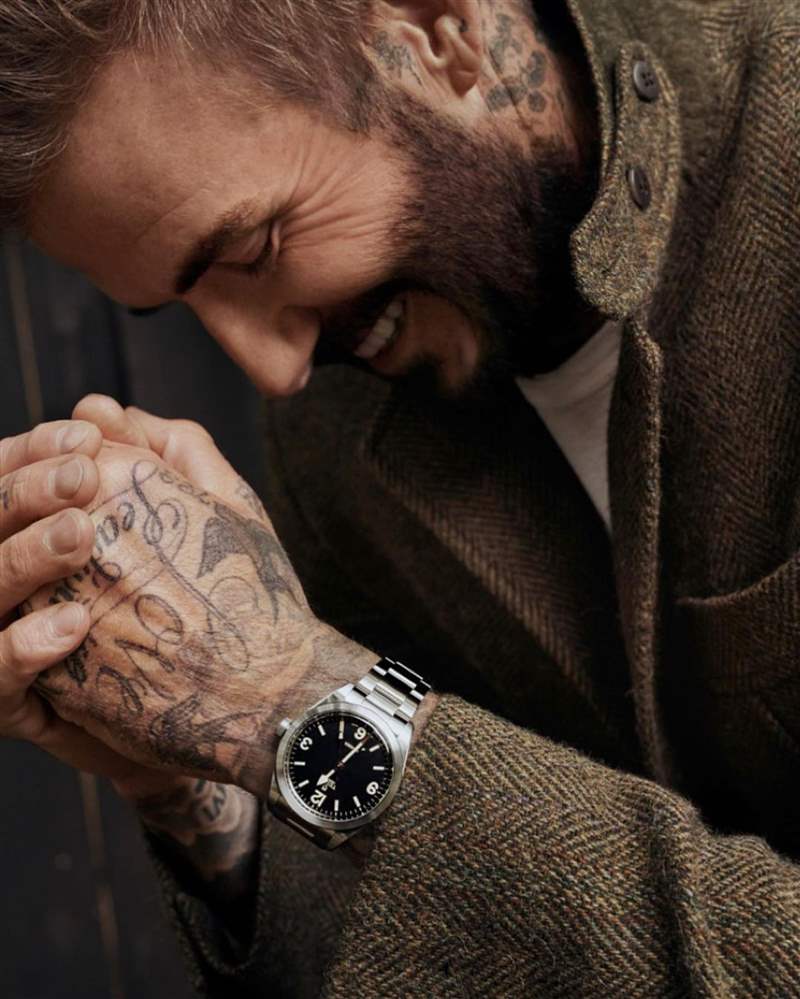 碧咸(David Beckham)亦帶上了TUDOR Ranger手錶。(IG@davidbeckham) TUDOR新表極似Explorer探一?帝舵Ranger復刻手表儲航力達70小時-復刻表