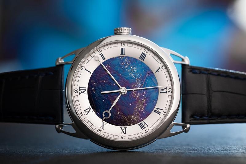 珍稀隕石面與復(fù)雜陀飛輪的華麗組合!DE BETHUNE DB25 Starry Varius Ae?rolite-復(fù)刻表