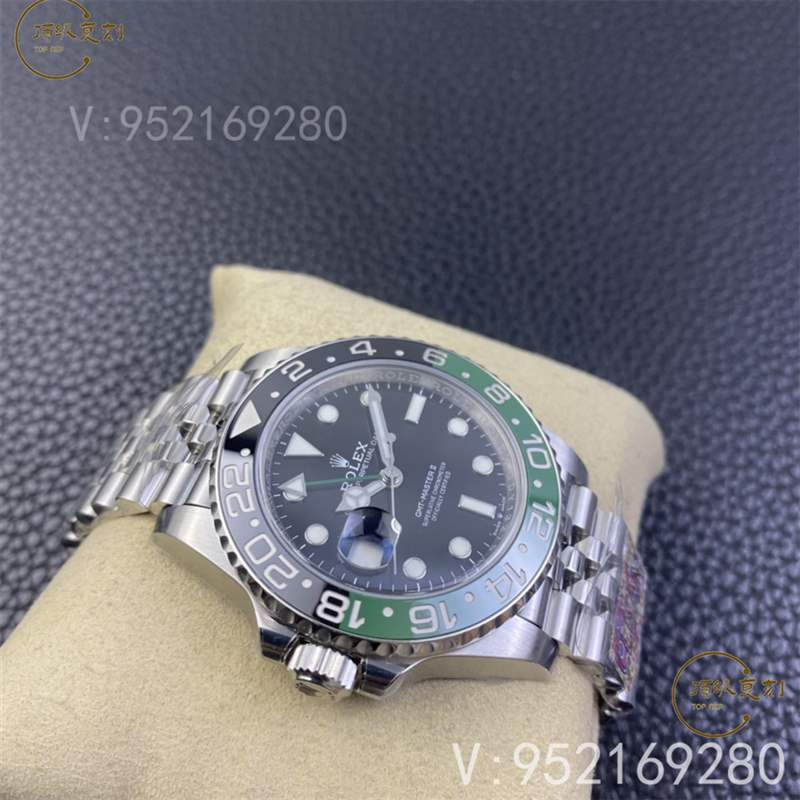 C廠(Clean廠)勞力士格林尼治雪碧黑綠圈左撇子復(fù)刻表M126720對(duì)比正品怎么樣-復(fù)刻表
