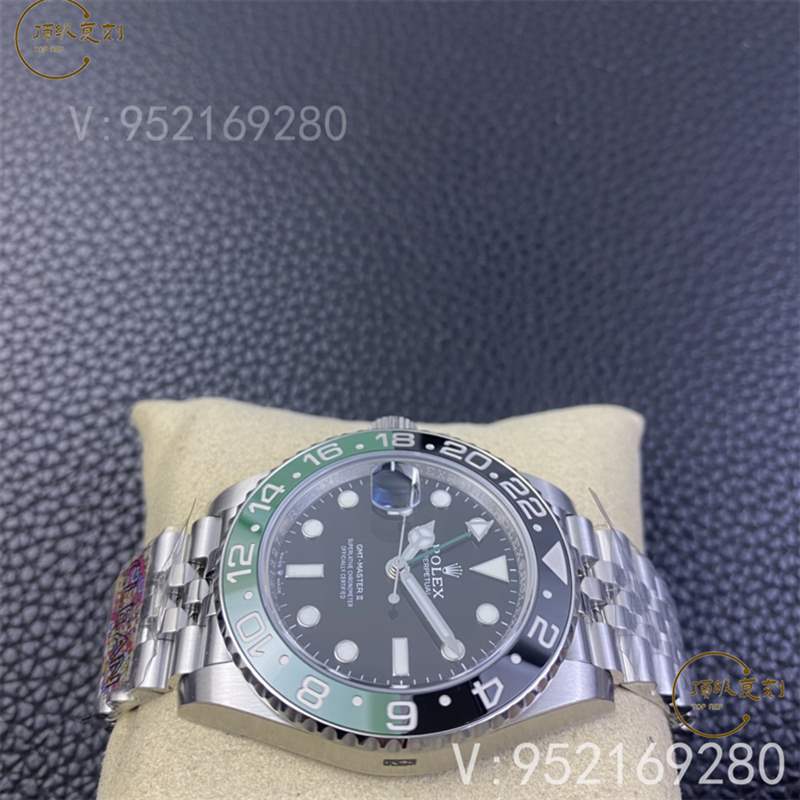 C廠(Clean廠)勞力士格林尼治雪碧黑綠圈左撇子復(fù)刻表M126720對(duì)比正品怎么樣-復(fù)刻表