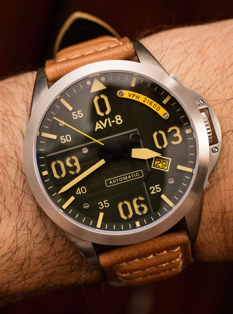 AVI-8 P-51 Mustang Bottisham 自動限量版手表評論-復刻表