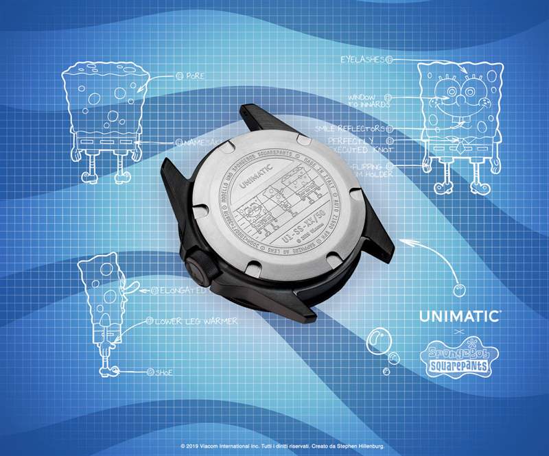 Unimatic X SpongeBob SquarePants U1-SS 手表-復刻表