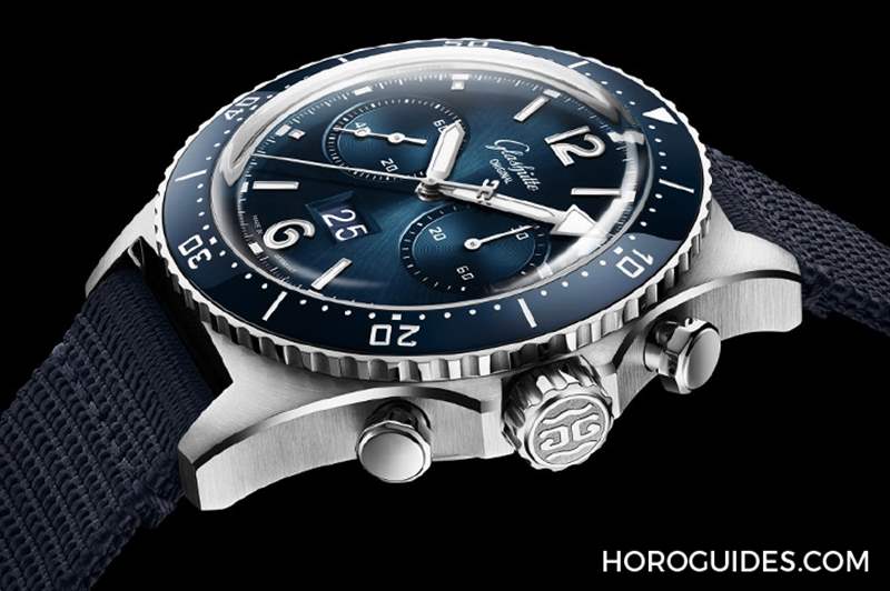 GLASHüTTE ORIGINAL - 藍面、藍陶瓷圈打頭陣！ Glashütte Original SeaQ系列首次搭載計時功能