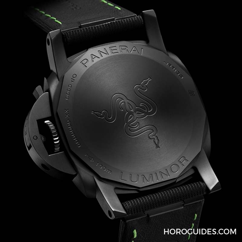 OFFICINE PANERAI - 電競美學加身，雷蛇螢光綠在發光｜Panerai Luminor Quaranta Razer特別版