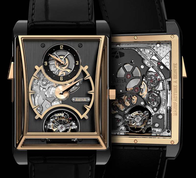 ArtyA 3音簧三問報(bào)時(shí)器、調(diào)節(jié)器和雙軸陀飛輪腕表-復(fù)刻表