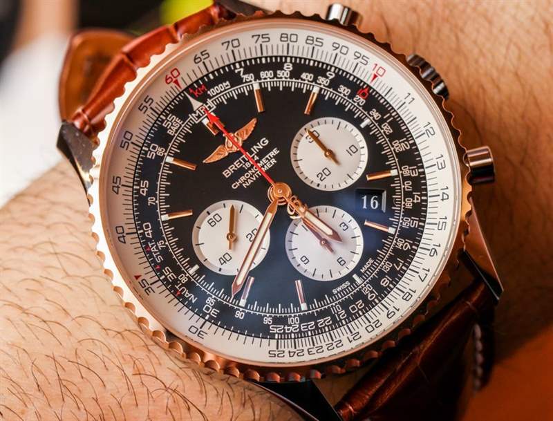 百年靈Navitimer 01 46毫米雙音腕表上手體驗-復刻表