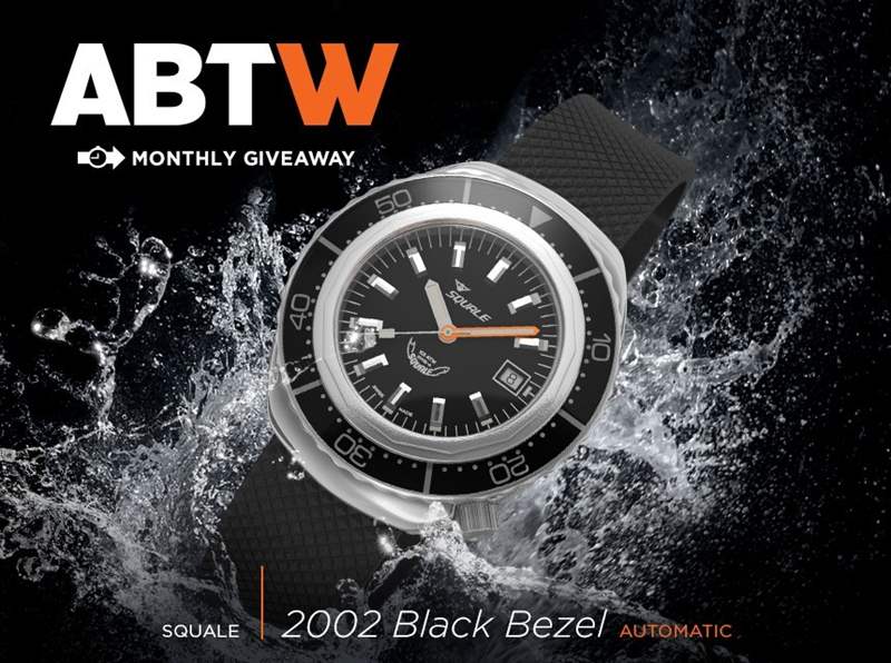手表贈品:Squale 2002系列1000米自動潛水表-復刻表