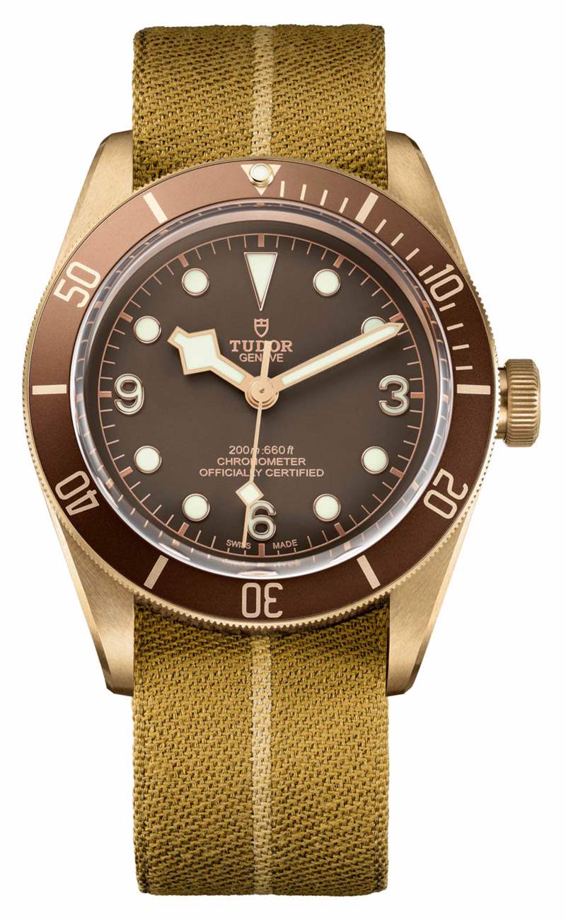 帝舵Heritage Black Bay Bronze 79250BM手表帶自制機芯-復刻表