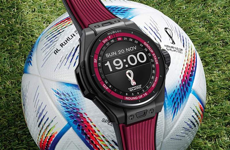 HUBLOT Big Bang e 2022 FIFA世足智能手表（HUBLOT官網）
