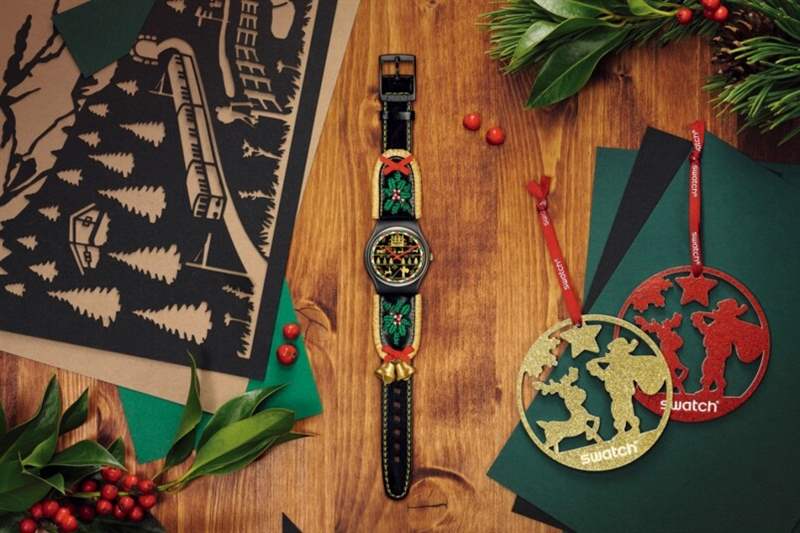 最有圣誕氣氛的腕表：Swatch Golden Merry