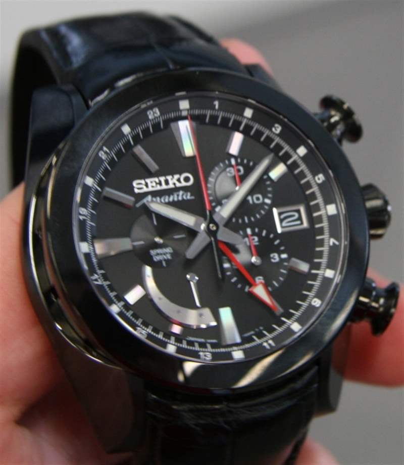 Seiko Spring Drive Ananta Black 搭載Spring Drive機(jī)芯的精工Ananta Spring深潛手表-復(fù)刻表