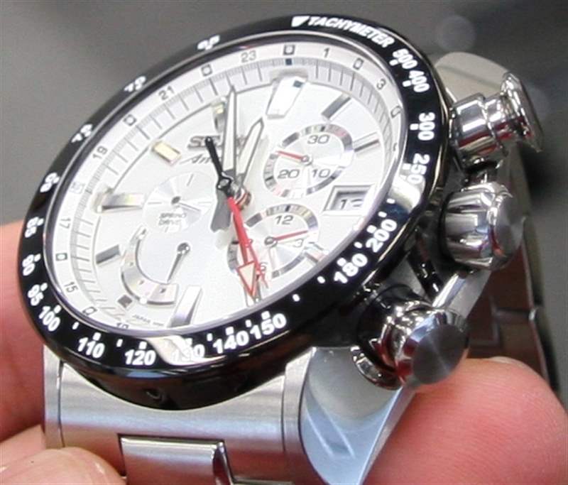 Seiko Ananta Spring Drive Chronograph white 搭載Spring Drive機(jī)芯的精工Ananta Spring深潛手表-復(fù)刻表