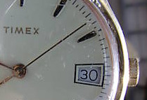 timex-復(fù)古手表-錐形日期窗口