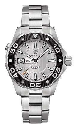 泰格豪雅Aquaracer Calibre 5腕表銀色腕表