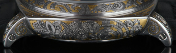 Magrette Taniwha watch 4 馬格萊特谷花鐫刻金鑲嵌腕表-復刻表
