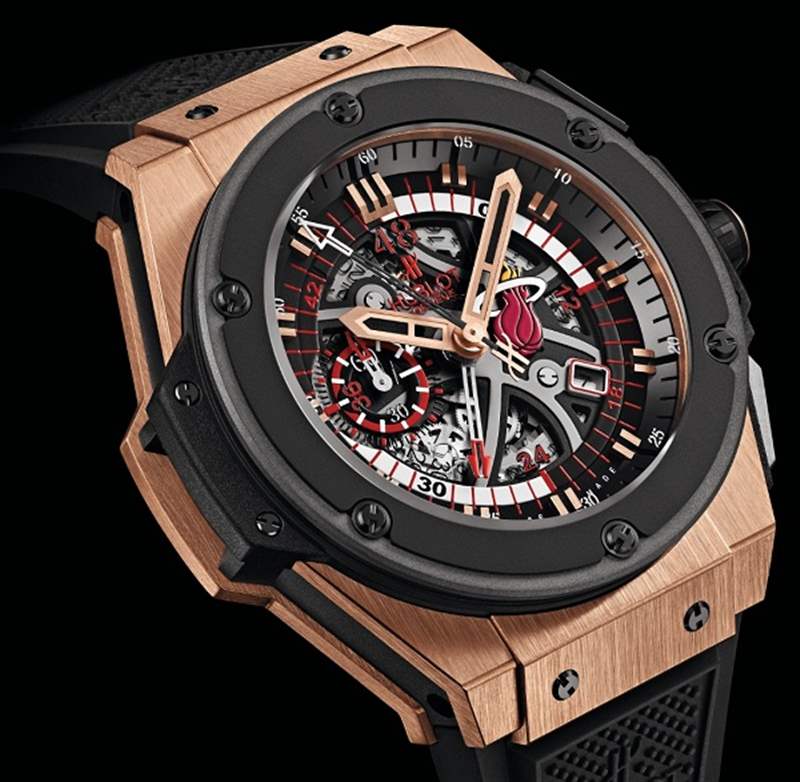 Hublot King Power Miami Heat 手表 1 宇舶皇權(quán)邁阿密熱火計(jì)時(shí)碼表-復(fù)刻表