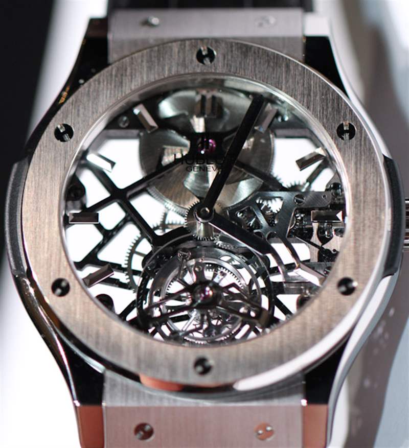 宇舶經典融合陀飛輪鏤空腕表 5 宇舶(Hublot)經典融合鏤空陀飛輪45毫米手表動手實踐-復刻表