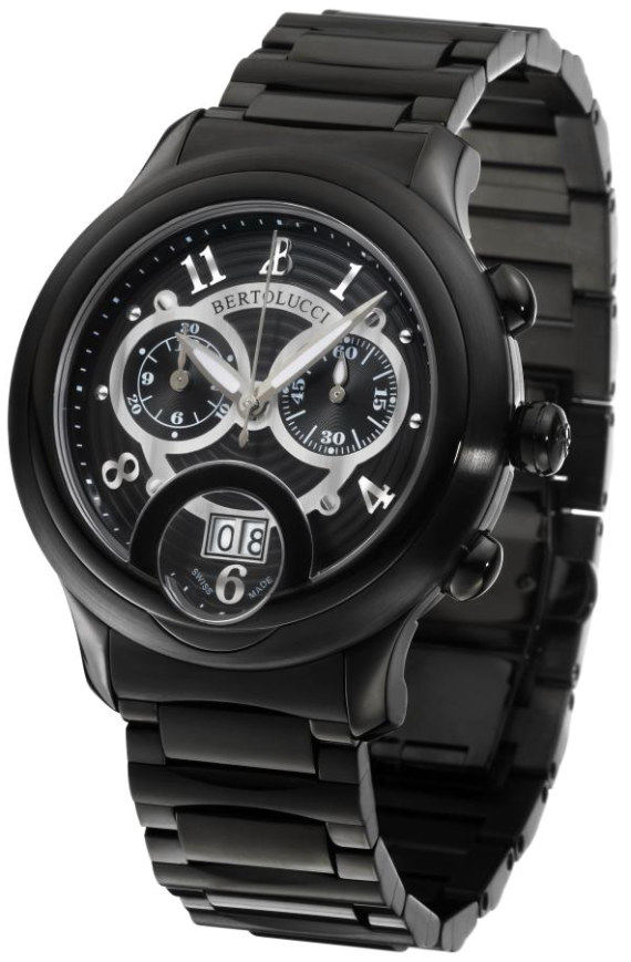 Bertolucci All Black Giro Chronograph 貝托魯奇環(huán)形計時怪異尖叫臉表盤腕表-復刻表