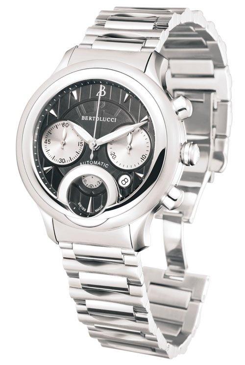 BERTOLUCCI - GIRO CHRONOGRAPH STEEL AUTO BLACK 貝托魯奇環(huán)形計時怪異尖叫臉表盤腕表-復刻表
