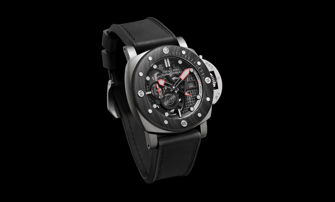 OFFICINE PANERAI - DMLS金屬鐳射燒結表殼加持！ Panerai x Brabus聯名表第四代現身：Submersible S eTitanio PAM01403