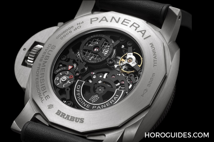 OFFICINE PANERAI - DMLS金屬鐳射燒結表殼加持！ Panerai x Brabus聯名表第四代現身：Submersible S eTitanio PAM01403