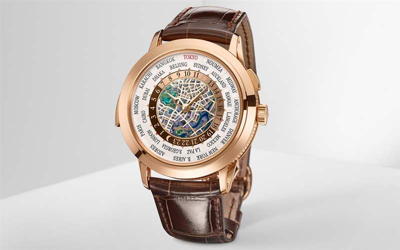 Patek Philippe百達翡麗推出Ref. 5531R-014 Tokyo 2023世界時間三問報時腕表:東京地圖-復刻表
