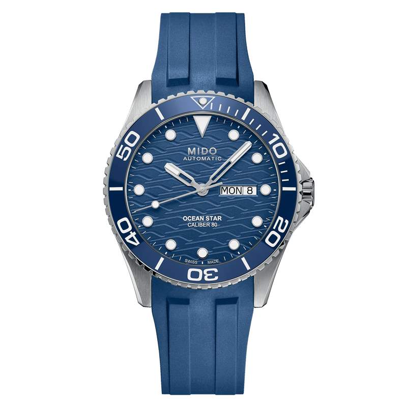 Mido推出Ocean Star 200C Ocean Blue藍色潛水腕表-復(fù)刻表