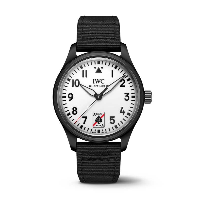 IWC萬國推出Pilot’s Watch Automatic 41 Black Aces黑桃A特別版腕表:夜光表盤-復刻表