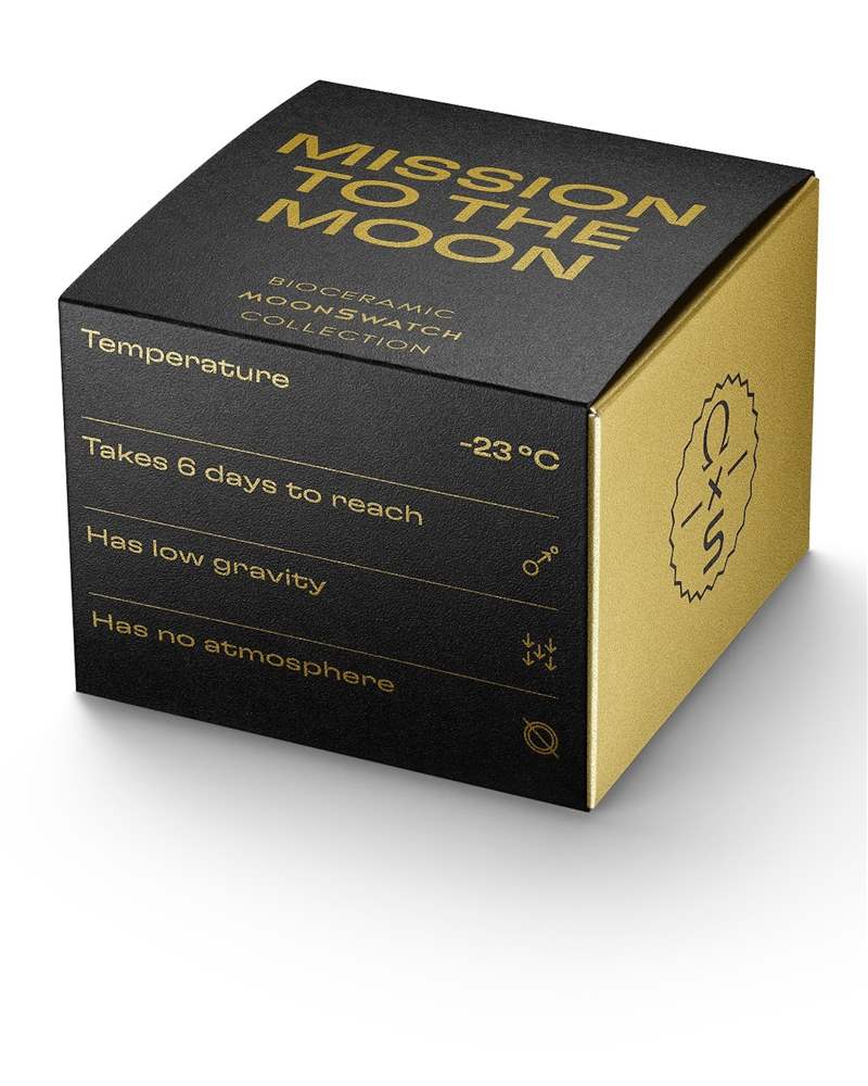 Mission to Moonshine? Gold在5月時SWATCH進一步增加販售店點（全球19間店），同時也小小改動了手表，將秒針針尖的夜光物料從白色改成粉紅色。 （IG@swatch）