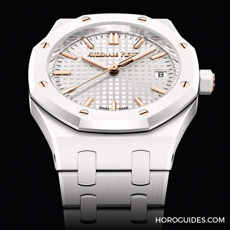 AUDEMARS PIGUET - 白色陶瓷版！ 愛彼皇家橡樹34毫米自動(dòng)上鏈腕表雪白登場(chǎng)