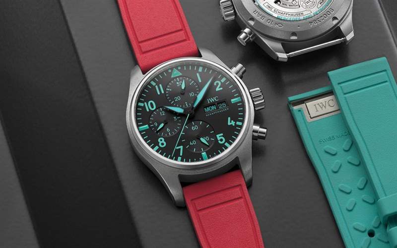 萬國推出Pilot’s Watch Chronograph 41 Mercedes-AMG Petronas Formula One Team Miami Pink計(jì)時(shí)碼表-復(fù)刻表