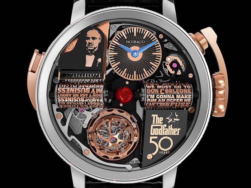 Jacob & Co.推出Opera Godfather 50th Anniversary三軸陀飛輪音樂盒腕表:《教父》上映50周年 Jacob & Co.推出Opera Godfather 50th Anniversary三軸陀飛輪音樂盒腕表:《教父》上映50周年-復刻表