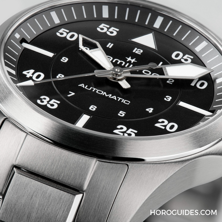 設(shè)計(jì)微調(diào)、新增尺寸,HAMILTON Khaki Aviation Pilot系列七款新作再現(xiàn)軍風(fēng)-復(fù)刻表