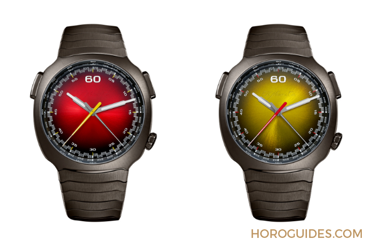 H. MOSER & CIE - STREAMLINER - 6907-1201 - 紅黃雙杰，競速新章|H. MOSER & CIE.推出Streamliner自動飛返計時秒表Alpine限量版