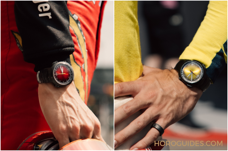 H. MOSER & CIE - STREAMLINER - 6907-1201 - 紅黃雙杰，競速新章|H. MOSER & CIE.推出Streamliner自動飛返計時秒表Alpine限量版
